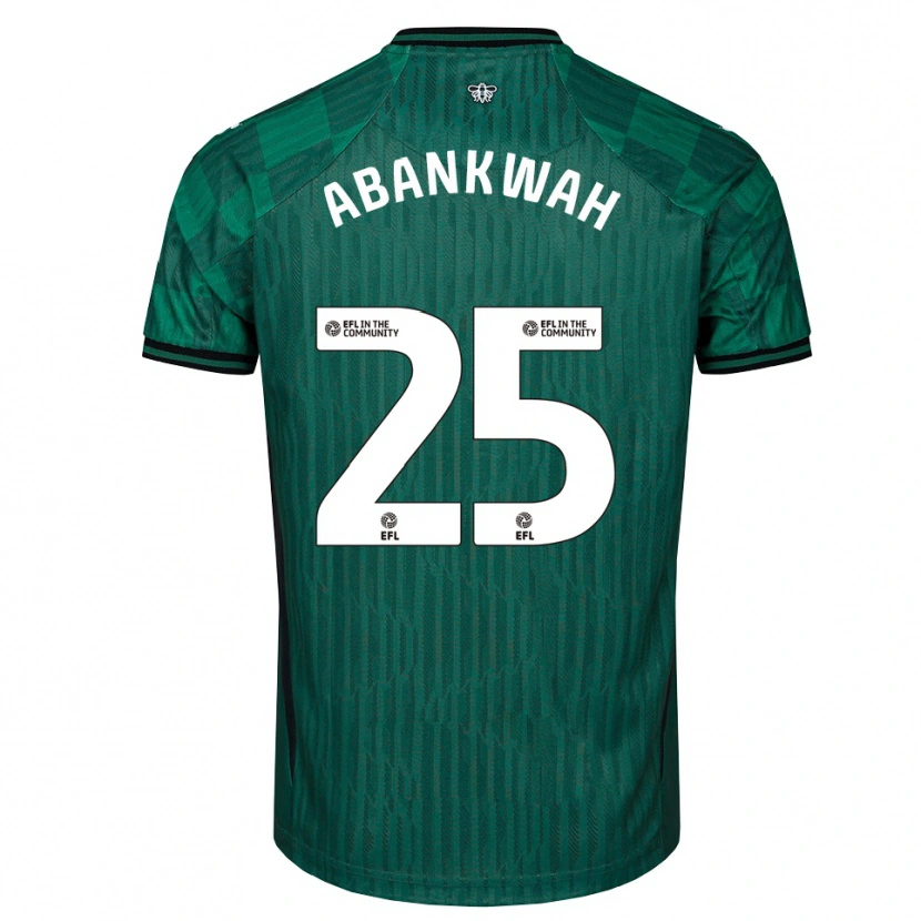 Danxen Damen James Abankwah #25 Grün Schwarz Auswärtstrikot Trikot 2025/26 T-Shirt Österreich
