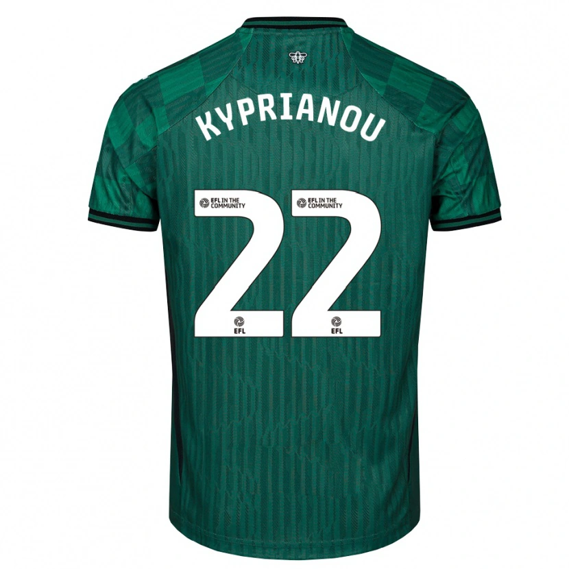 Danxen Damen Hector Kyprianou #22 Grün Schwarz Auswärtstrikot Trikot 2025/26 T-Shirt Österreich