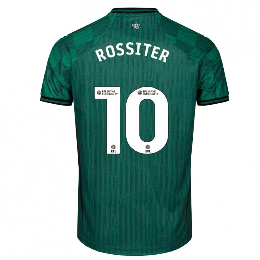 Danxen Damen Annie Rossiter #10 Grün Schwarz Auswärtstrikot Trikot 2025/26 T-Shirt Österreich