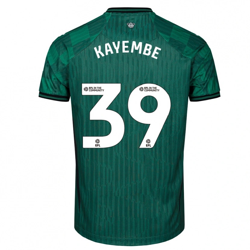Danxen Damen Edo Kayembe #39 Grün Schwarz Auswärtstrikot Trikot 2025/26 T-Shirt Österreich
