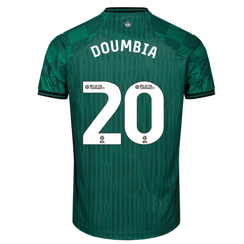 Danxen Damen Mamadou Doumbia #20 Grün Schwarz Auswärtstrikot Trikot 2025/26 T-Shirt Österreich