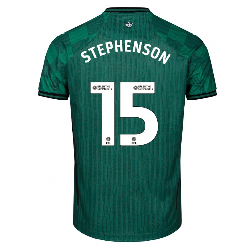 Danxen Damen Ollie Stephenson #15 Grün Schwarz Auswärtstrikot Trikot 2025/26 T-Shirt Österreich