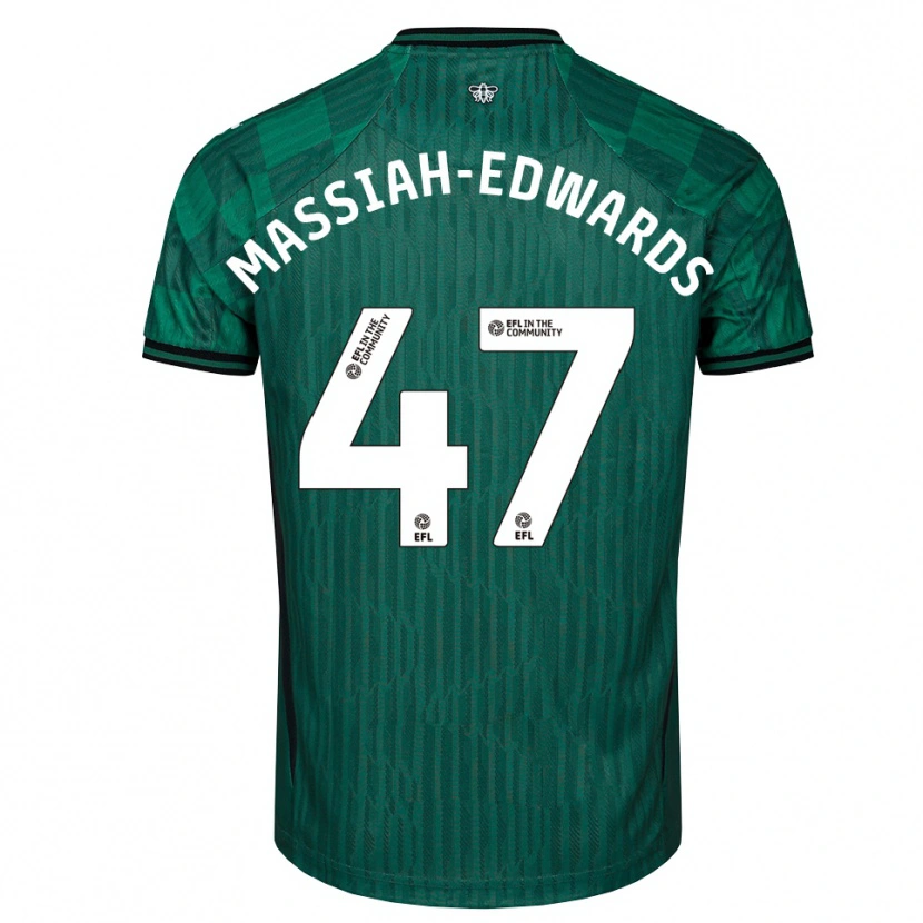Danxen Damen Zavier Massiah-Edwards #47 Grün Schwarz Auswärtstrikot Trikot 2025/26 T-Shirt Österreich