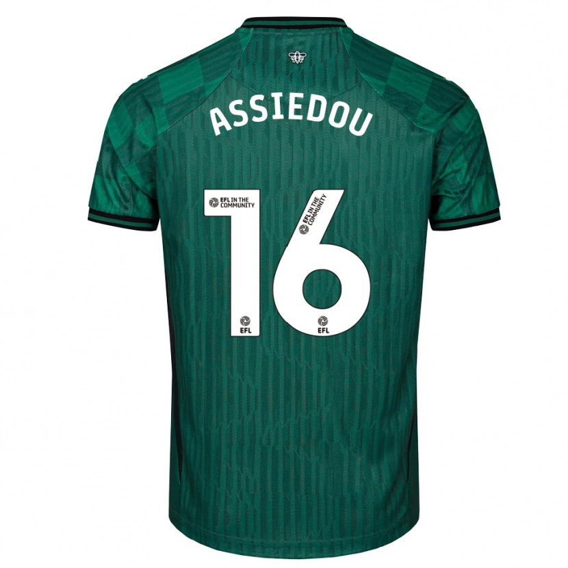 Danxen Damen Bentley Assiedou #16 Grün Schwarz Auswärtstrikot Trikot 2025/26 T-Shirt Österreich
