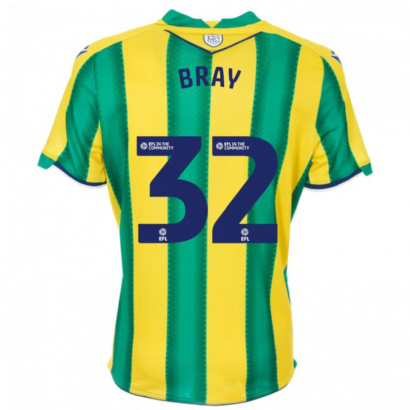 Danxen Damen Jack Bray #32 Gelb Grün Auswärtstrikot Trikot 2025/26 T-Shirt Österreich