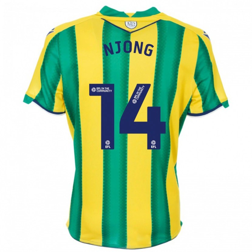 Danxen Damen Alessandro Njong #14 Gelb Grün Auswärtstrikot Trikot 2025/26 T-Shirt Österreich