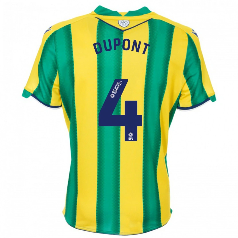 Danxen Damen Noah Dupont #4 Gelb Grün Auswärtstrikot Trikot 2025/26 T-Shirt Österreich