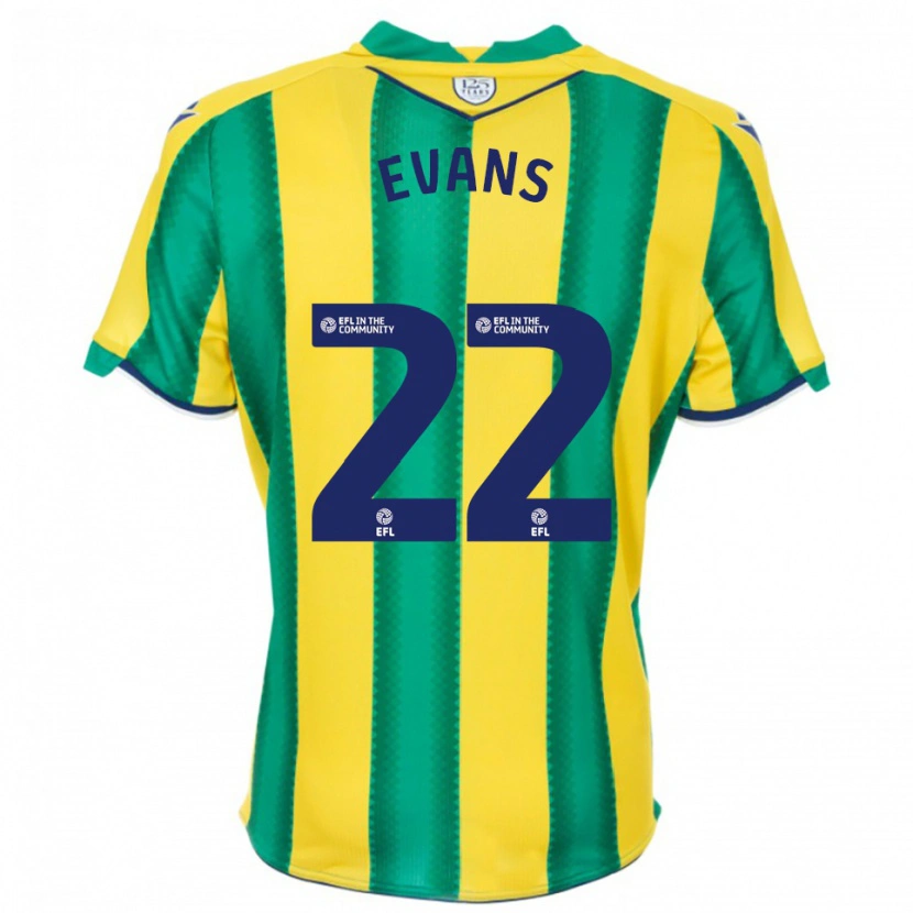 Danxen Damen Kate Evans #22 Gelb Grün Auswärtstrikot Trikot 2025/26 T-Shirt Österreich