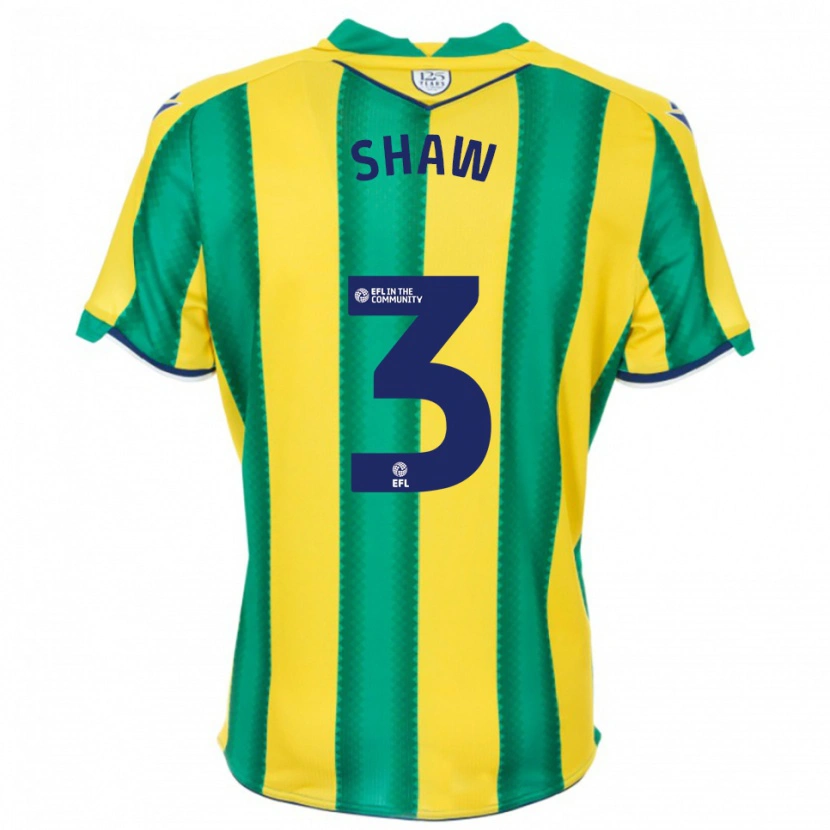 Danxen Damen George Shaw #3 Gelb Grün Auswärtstrikot Trikot 2025/26 T-Shirt Österreich