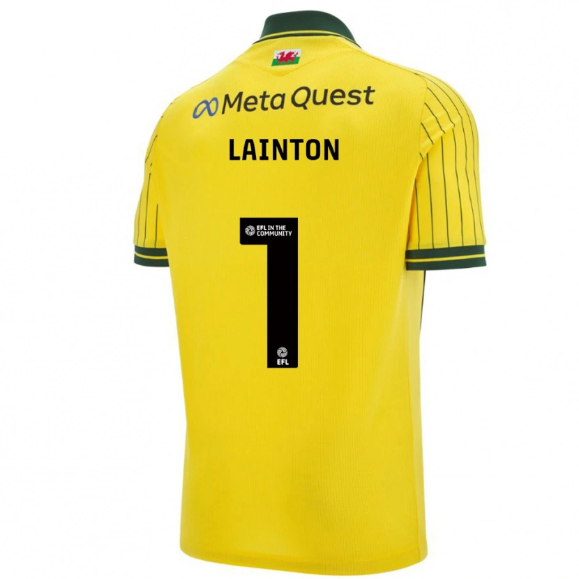 Danxen Damen Rob Lainton #1 Gelb Grün Auswärtstrikot Trikot 2025/26 T-Shirt Österreich