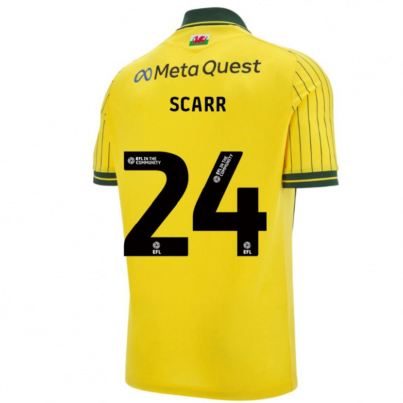 Danxen Damen Dan Scarr #24 Gelb Grün Auswärtstrikot Trikot 2025/26 T-Shirt Österreich