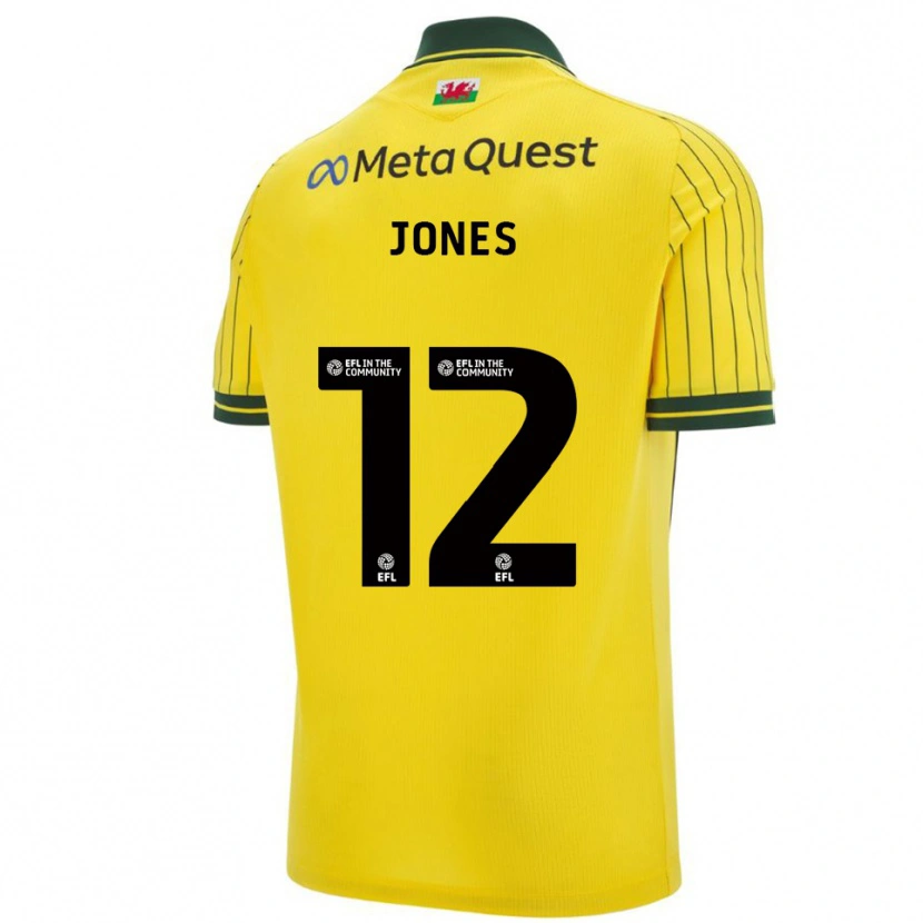 Danxen Damen Carra Jones #12 Gelb Grün Auswärtstrikot Trikot 2025/26 T-Shirt Österreich