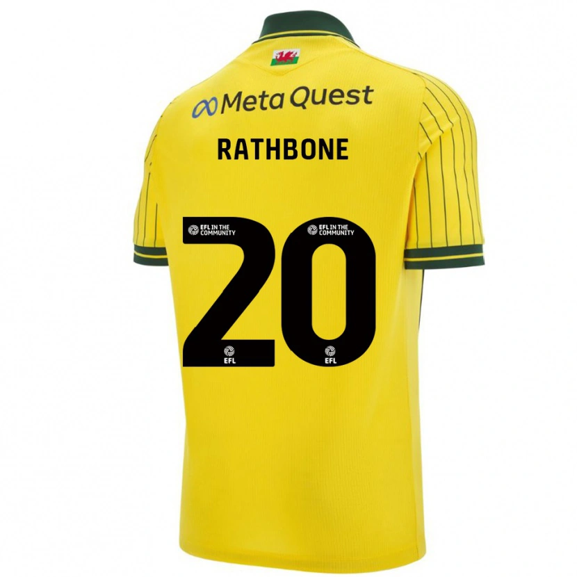 Danxen Damen Ollie Rathbone #20 Gelb Grün Auswärtstrikot Trikot 2025/26 T-Shirt Österreich