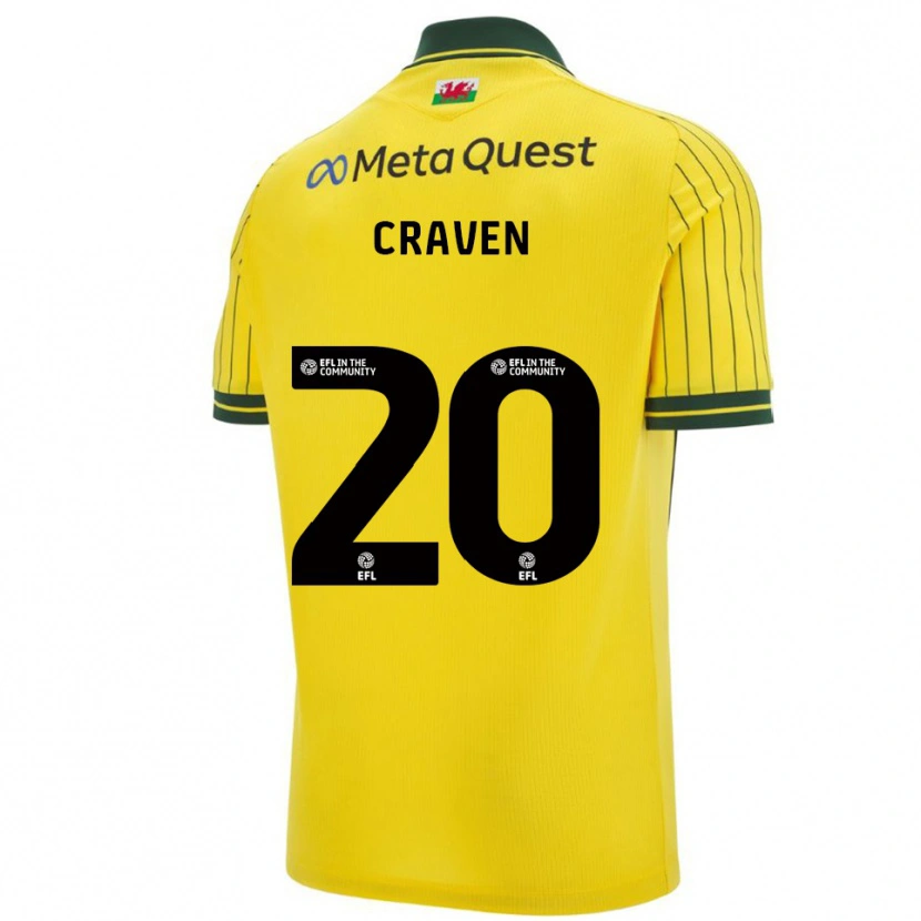 Danxen Damen Lizzie Craven #20 Gelb Grün Auswärtstrikot Trikot 2025/26 T-Shirt Österreich