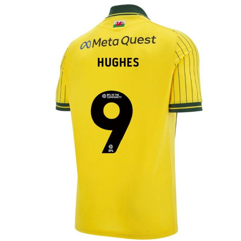 Danxen Damen Rosie Hughes #9 Gelb Grün Auswärtstrikot Trikot 2025/26 T-Shirt Österreich