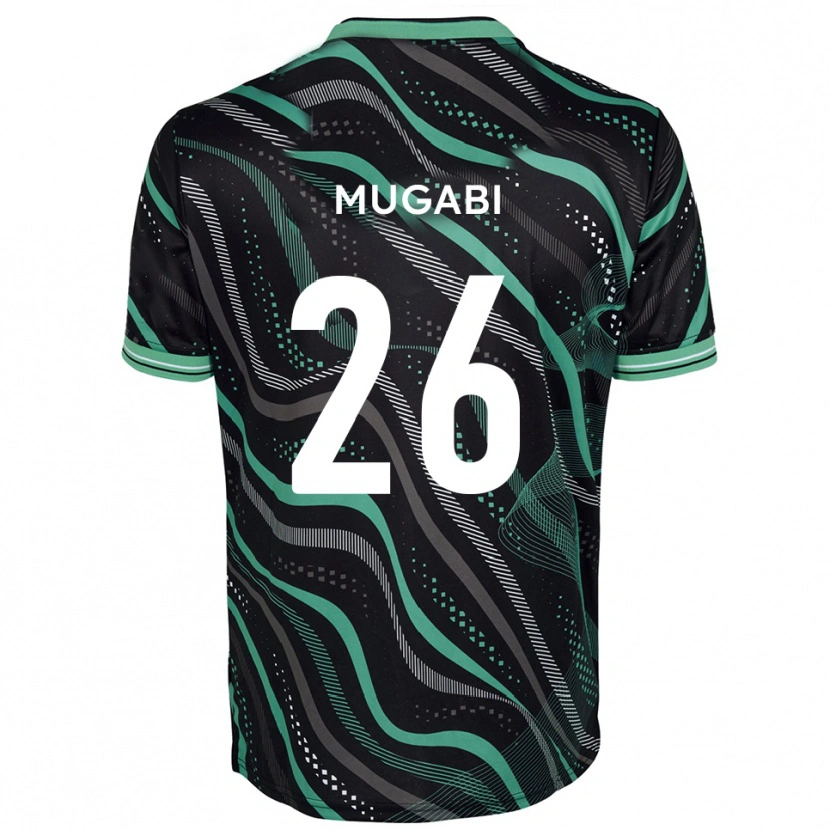 Danxen Damen Bevis Mugabi #26 Schwarz Grün Auswärtstrikot Trikot 2025/26 T-Shirt Österreich
