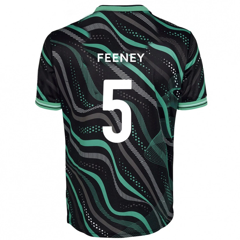 Danxen Damen Morgan Feeney #5 Schwarz Grün Auswärtstrikot Trikot 2025/26 T-Shirt Österreich