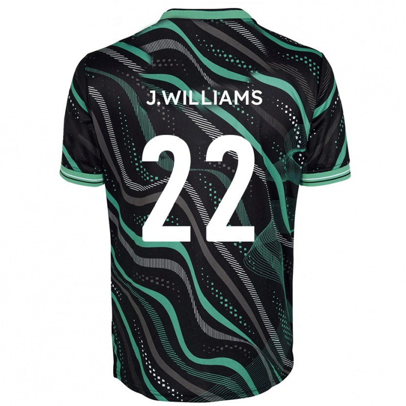 Danxen Damen Josh Williams #22 Schwarz Grün Auswärtstrikot Trikot 2025/26 T-Shirt Österreich