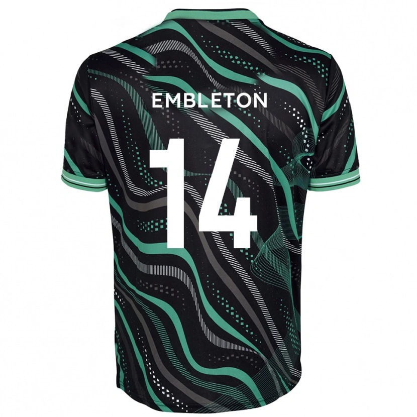 Danxen Damen Elliot Embleton #14 Schwarz Grün Auswärtstrikot Trikot 2025/26 T-Shirt Österreich