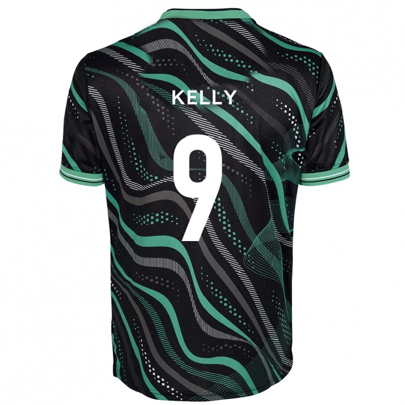 Danxen Damen Georgie Kelly #9 Schwarz Grün Auswärtstrikot Trikot 2025/26 T-Shirt Österreich