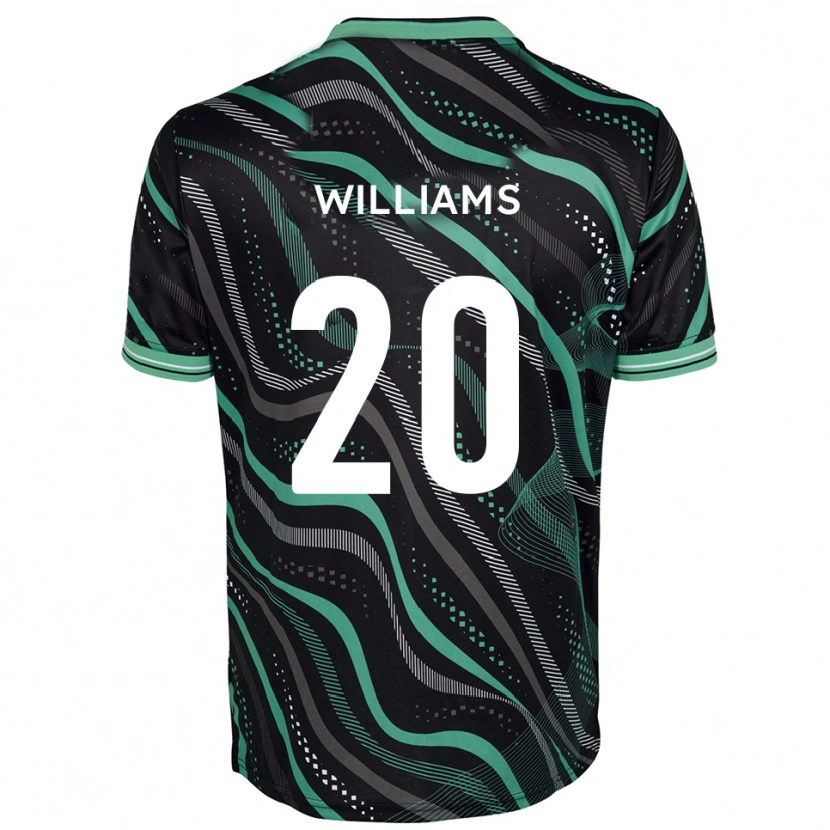 Danxen Damen Ben Williams #20 Schwarz Grün Auswärtstrikot Trikot 2025/26 T-Shirt Österreich