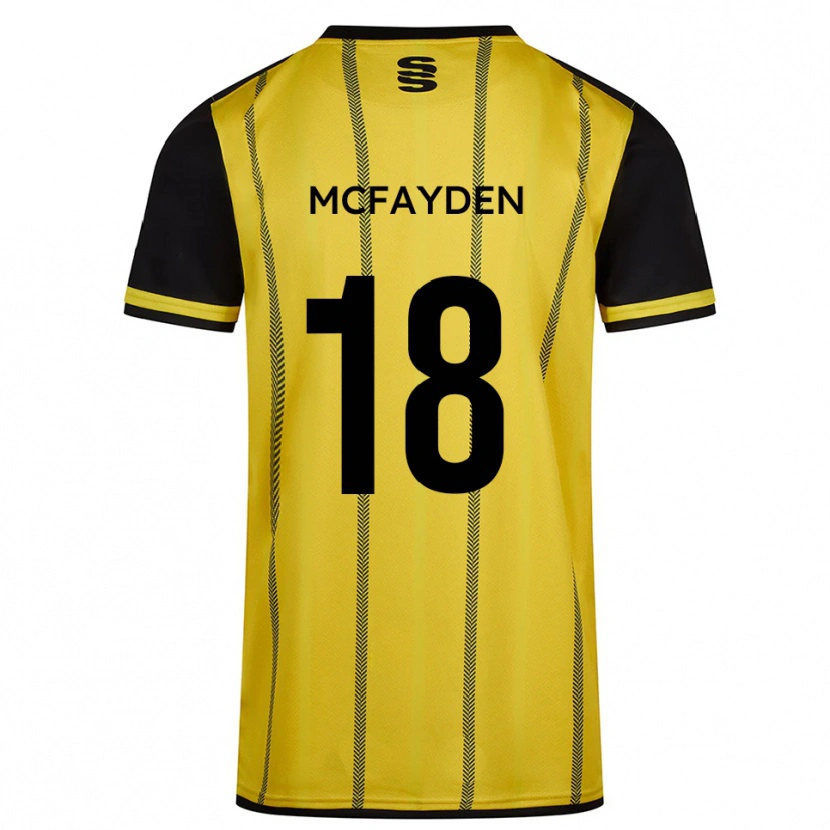 Danxen Damen Lincoln Mcfayden #18 Gelb Schwarz Auswärtstrikot Trikot 2025/26 T-Shirt Österreich