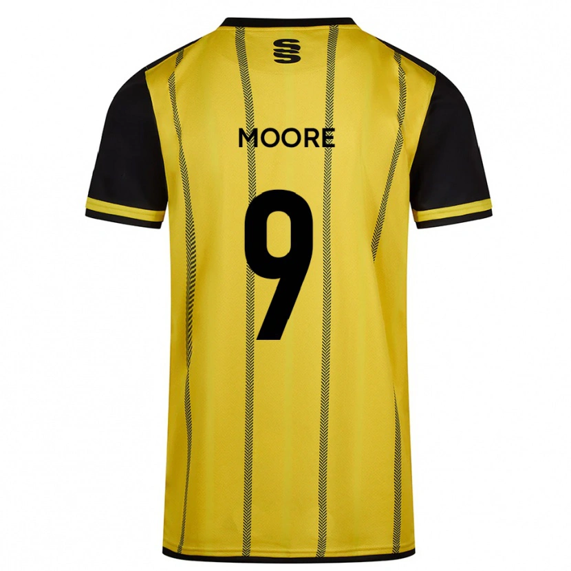 Danxen Damen Lois Moore #9 Gelb Schwarz Auswärtstrikot Trikot 2025/26 T-Shirt Österreich