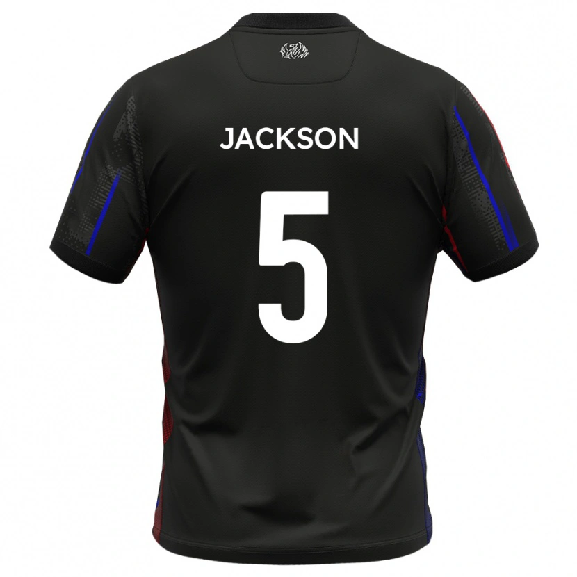 Danxen Damen Ben Jackson #5 Schwarz Rot Auswärtstrikot Trikot 2025/26 T-Shirt Österreich
