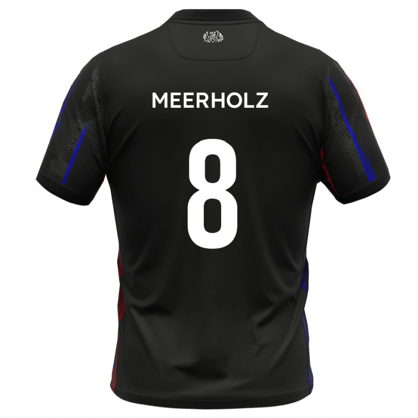 Danxen Damen Jed Meerholz #8 Schwarz Rot Auswärtstrikot Trikot 2025/26 T-Shirt Österreich