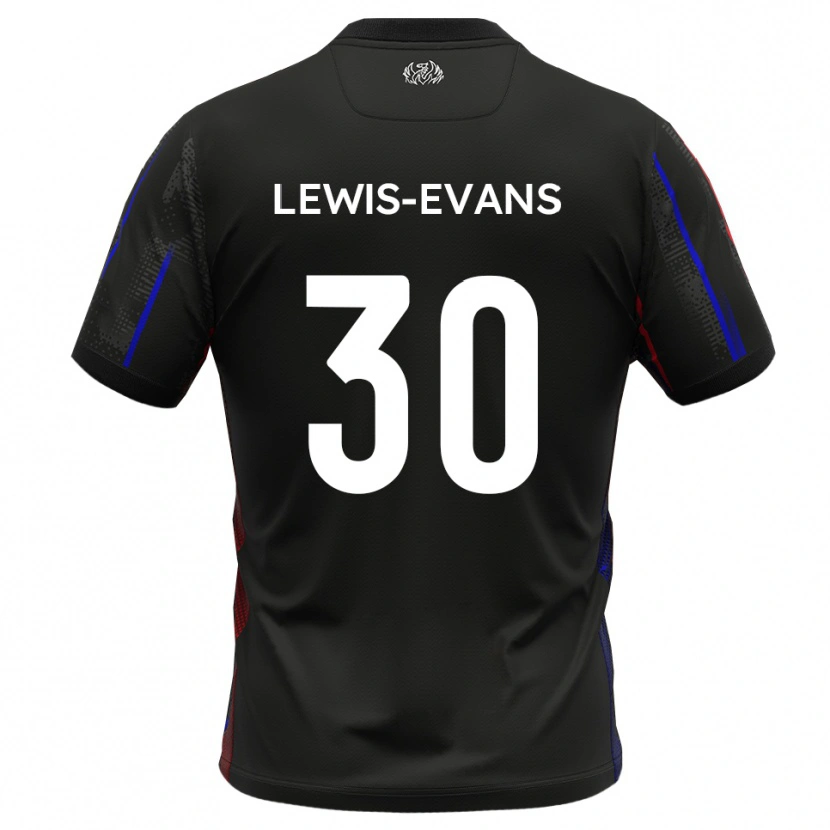 Danxen Damen Joe Lewis-Evans #30 Schwarz Rot Auswärtstrikot Trikot 2025/26 T-Shirt Österreich