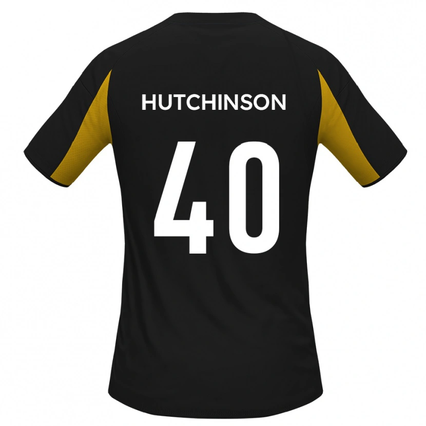 Danxen Damen Luke Hutchinson #40 Schwarz Gelb Auswärtstrikot Trikot 2025/26 T-Shirt Österreich