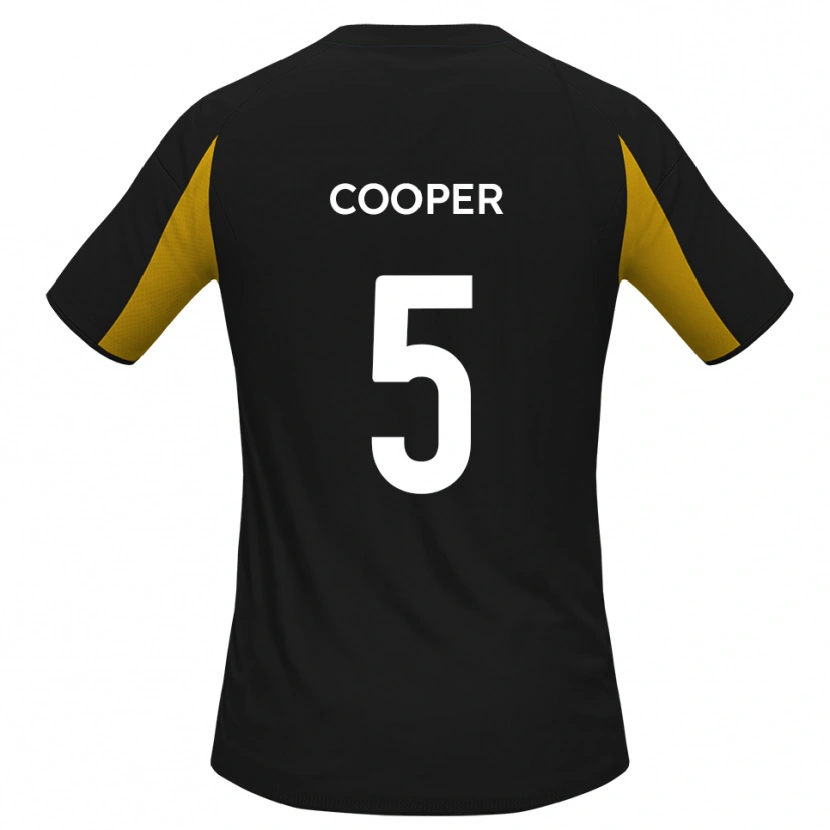 Danxen Damen Jake Cooper #5 Schwarz Gelb Auswärtstrikot Trikot 2025/26 T-Shirt Österreich