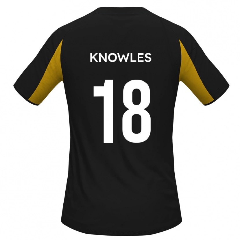 Danxen Damen Jimmy Knowles #18 Schwarz Gelb Auswärtstrikot Trikot 2025/26 T-Shirt Österreich