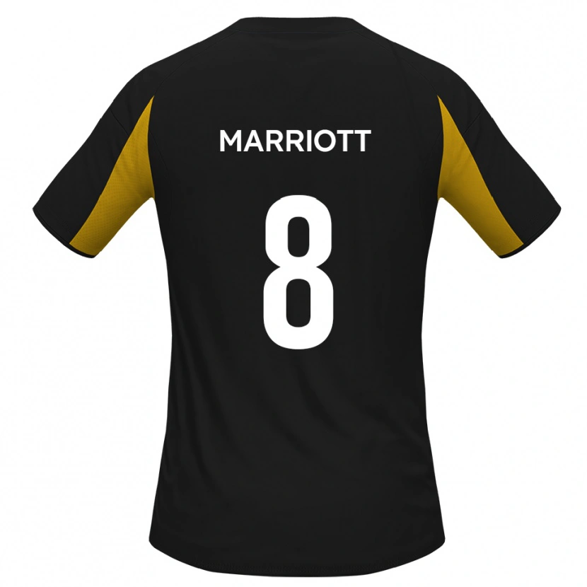 Danxen Damen Isaac Marriott #8 Schwarz Gelb Auswärtstrikot Trikot 2025/26 T-Shirt Österreich