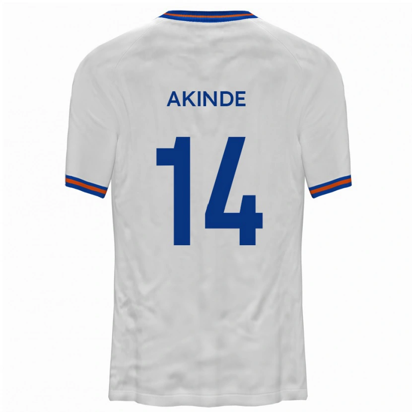 Danxen Damen John Akinde #14 Weiß Blau Auswärtstrikot Trikot 2025/26 T-Shirt Österreich