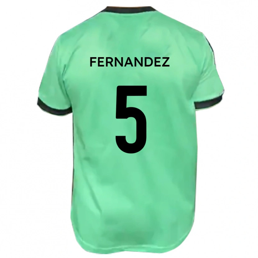 Danxen Damen Luis Fernandez #5 Türkis Schwarz Auswärtstrikot Trikot 2025/26 T-Shirt Österreich