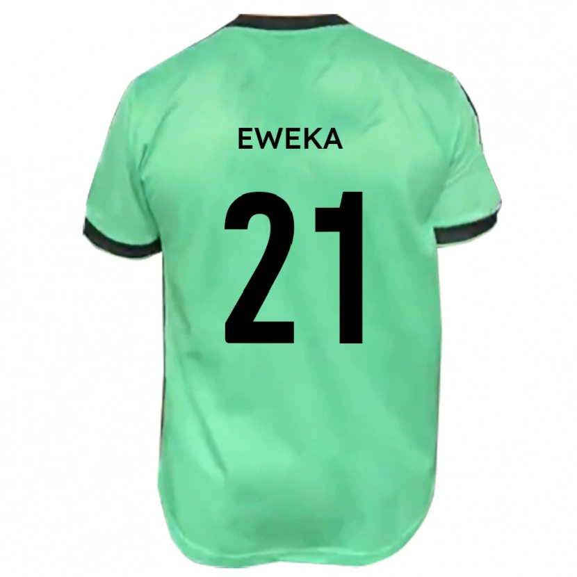Danxen Damen Temi Eweka #21 Türkis Schwarz Auswärtstrikot Trikot 2025/26 T-Shirt Österreich