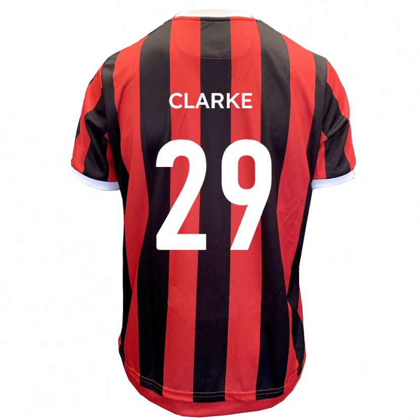 Danxen Damen Jahmari Clarke #29 Rot Schwarz Auswärtstrikot Trikot 2025/26 T-Shirt Österreich