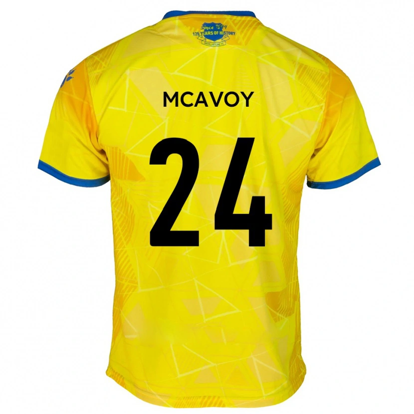 Danxen Damen Connor Mcavoy #24 Gelb Blau Auswärtstrikot Trikot 2025/26 T-Shirt Österreich