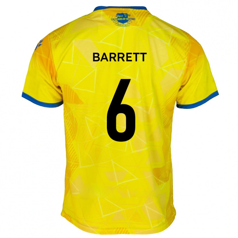 Danxen Damen Mason Barrett #6 Gelb Blau Auswärtstrikot Trikot 2025/26 T-Shirt Österreich
