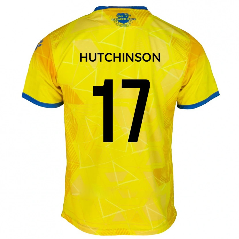 Danxen Damen Dom Hutchinson #17 Gelb Blau Auswärtstrikot Trikot 2025/26 T-Shirt Österreich