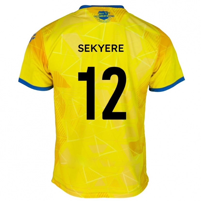 Danxen Damen Jeffrey Sekyere #12 Gelb Blau Auswärtstrikot Trikot 2025/26 T-Shirt Österreich