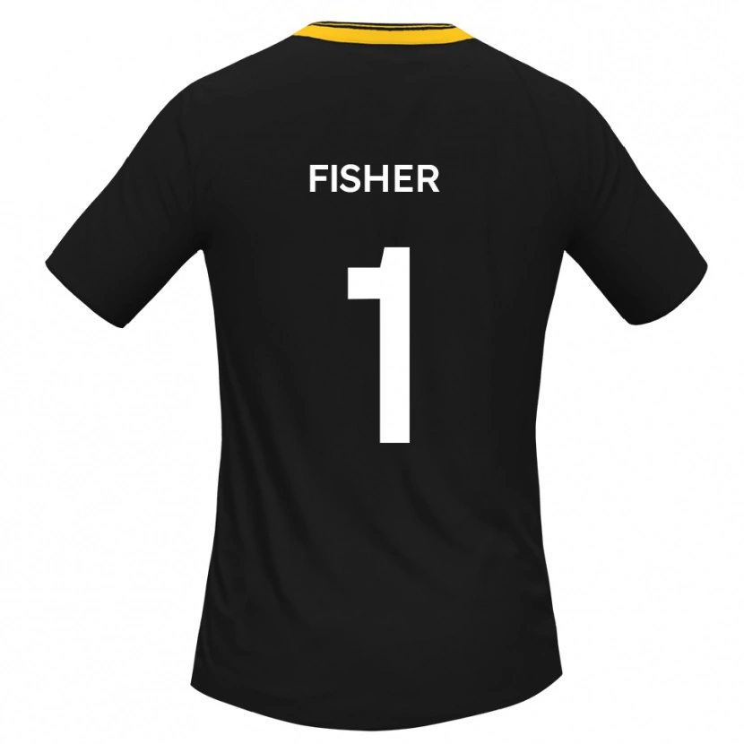 Danxen Damen Tobias Fisher #1 Schwarz Gelb Auswärtstrikot Trikot 2025/26 T-Shirt Österreich