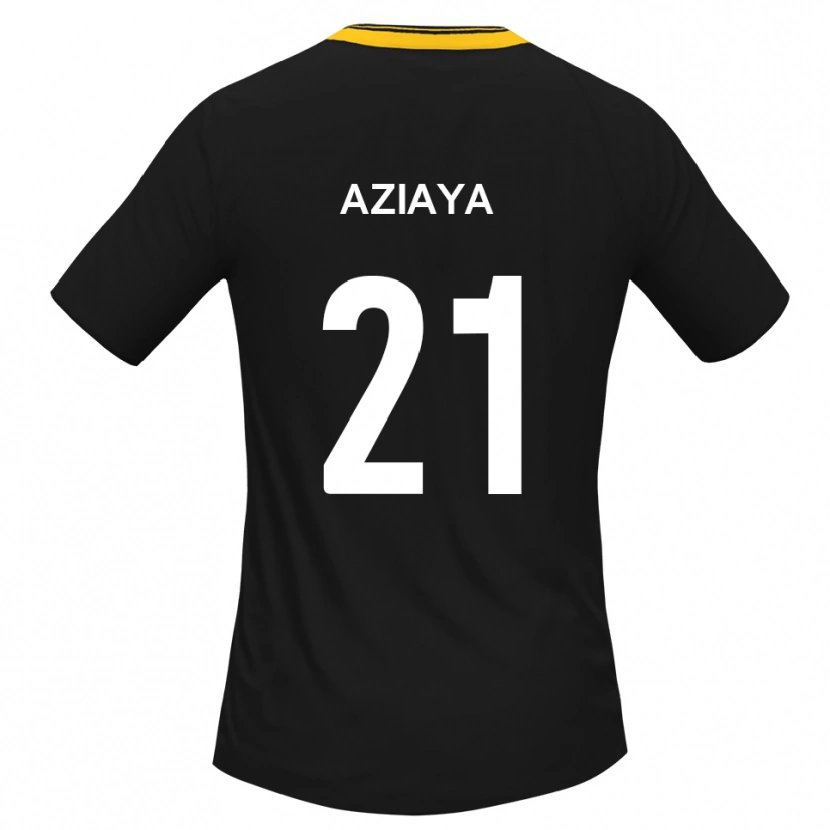 Danxen Damen David Aziaya #21 Schwarz Gelb Auswärtstrikot Trikot 2025/26 T-Shirt Österreich
