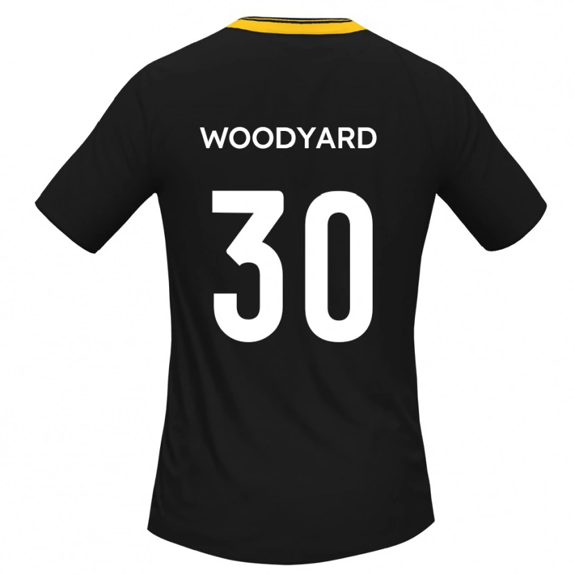 Danxen Damen Alex Woodyard #30 Schwarz Gelb Auswärtstrikot Trikot 2025/26 T-Shirt Österreich
