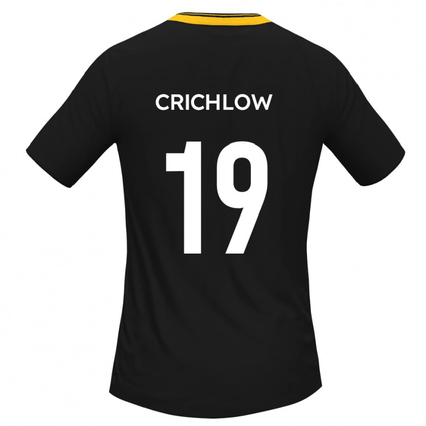 Danxen Damen Kane Crichlow #19 Schwarz Gelb Auswärtstrikot Trikot 2025/26 T-Shirt Österreich