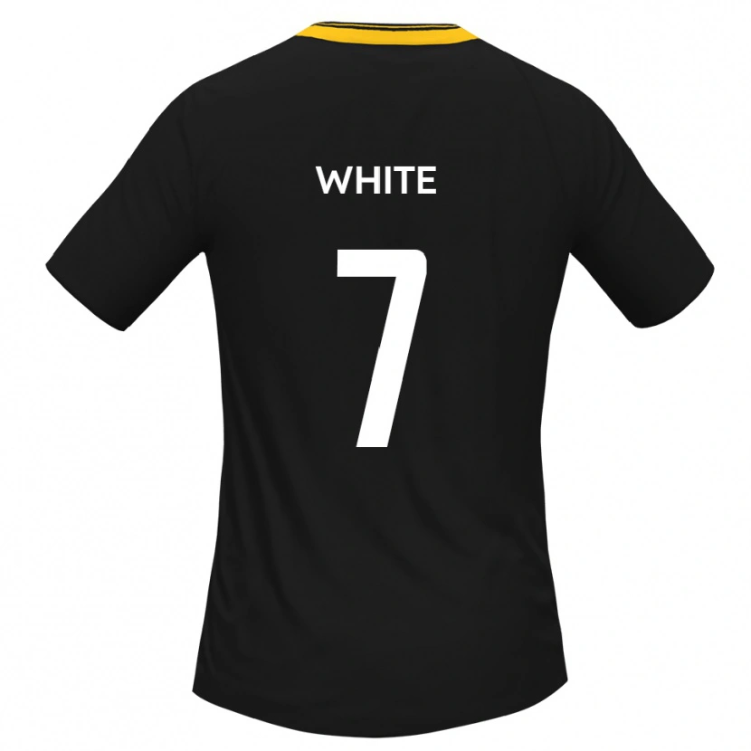 Danxen Damen Jaiden White #7 Schwarz Gelb Auswärtstrikot Trikot 2025/26 T-Shirt Österreich