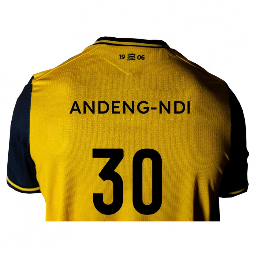 Danxen Damen Collin Andeng-Ndi #30 Gelb Schwarz Auswärtstrikot Trikot 2025/26 T-Shirt Österreich