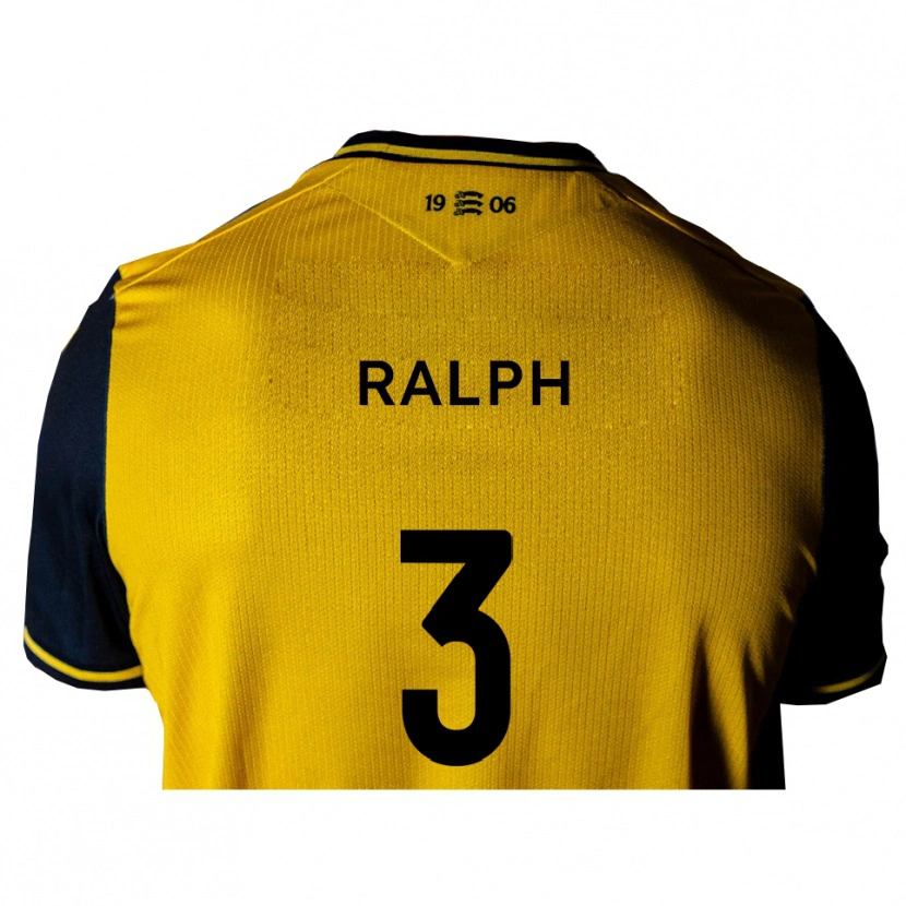 Danxen Damen Nathan Ralph #3 Gelb Schwarz Auswärtstrikot Trikot 2025/26 T-Shirt Österreich