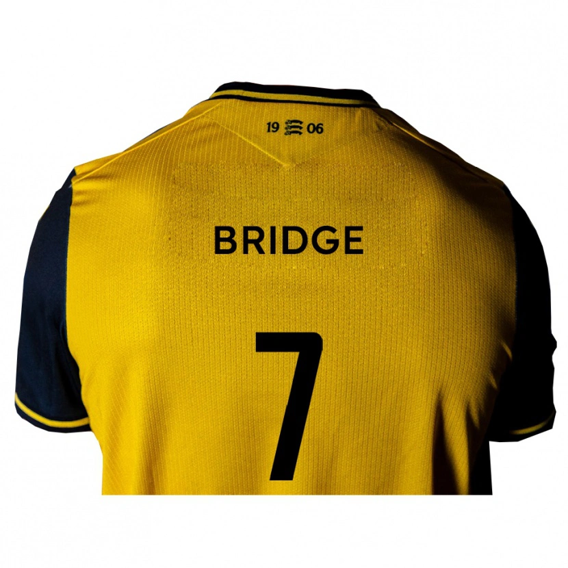 Danxen Damen Jack Bridge #7 Gelb Schwarz Auswärtstrikot Trikot 2025/26 T-Shirt Österreich